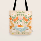 Breakfast and Flowers  Tote Bag Gallery Image 1