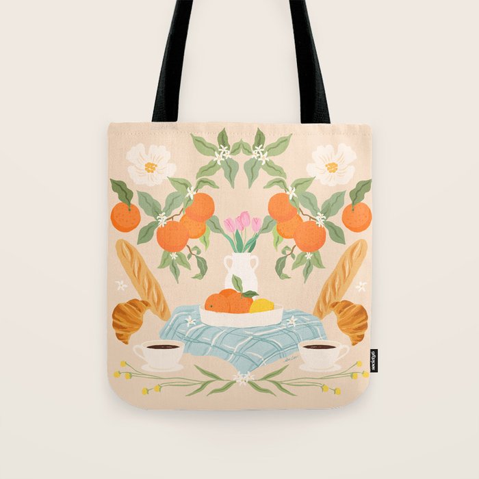 Breakfast and Flowers  Tote Bag Gallery Image 1