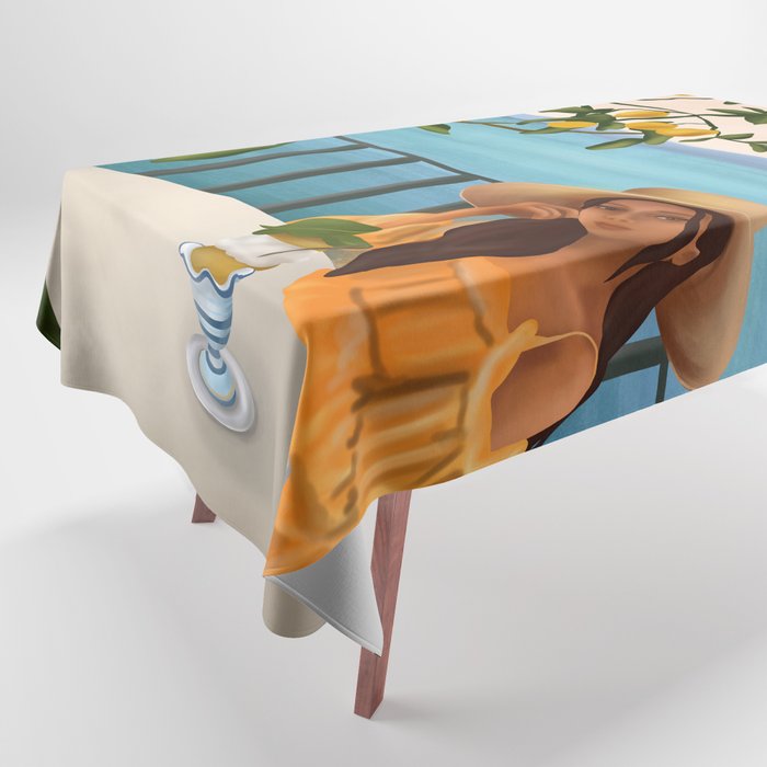 Golden Hour Serenity Tablecloth Gallery Image 1