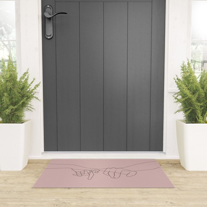 Blush Pinky Welcome Mat Gallery Image 3