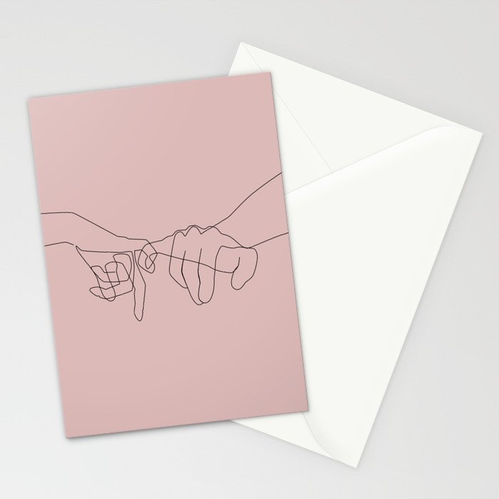 Blush Pinky Stationery Card Gallery Image 2