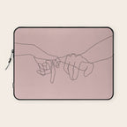 Blush Pinky Laptop Sleeve Gallery Image 1