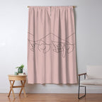 Blush Pinky Window Curtain Gallery Image 5