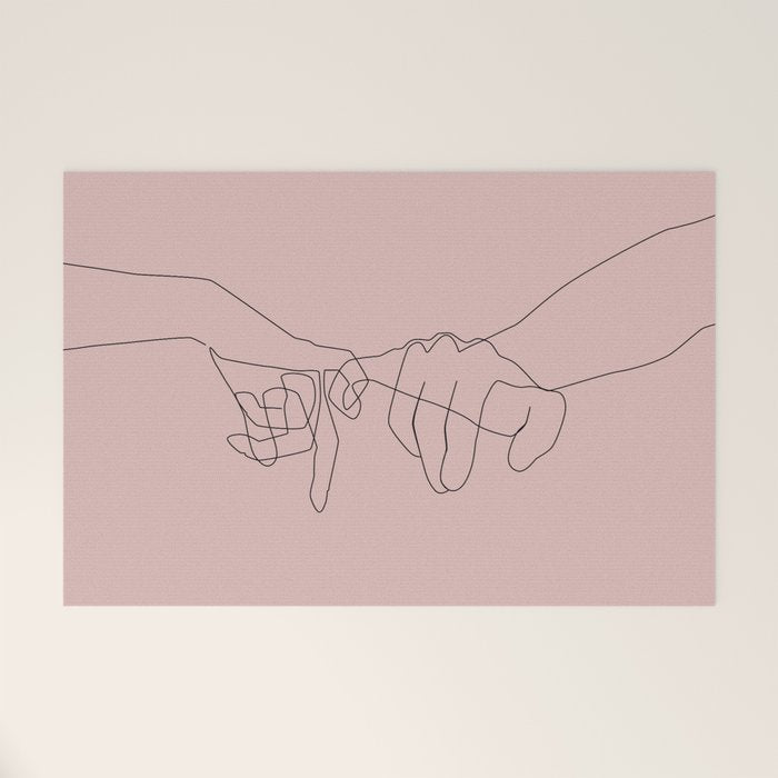 Blush Pinky Welcome Mat Gallery Image 1