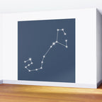 Scorpio Zodiac Star Constellation Line Art Neutral Blue Wall Mural Gallery Image 2