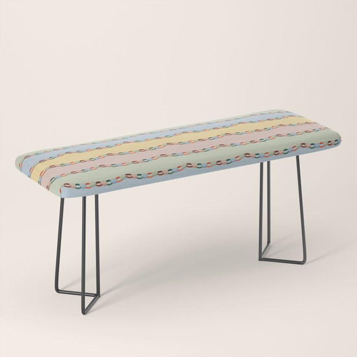 Pastel Paper Chains Bench Gallery Image 1