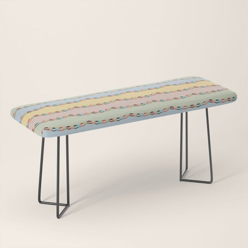 Pastel Paper Chains Bench