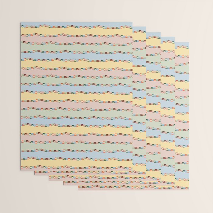 Pastel Paper Chains Wrapping Paper Gallery Image 3