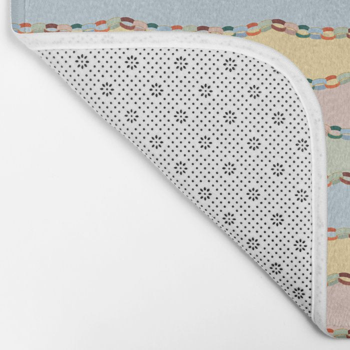 Pastel Paper Chains Bath Mat Gallery Image 2