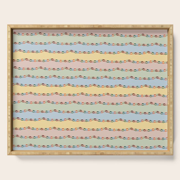 Pastel Paper Chains Serving Tray Gallery Image 1
