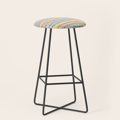Pastel Paper Chains Stool Gallery Image 1