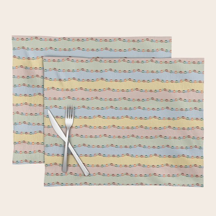 Pastel Paper Chains Placemat Gallery Image 1