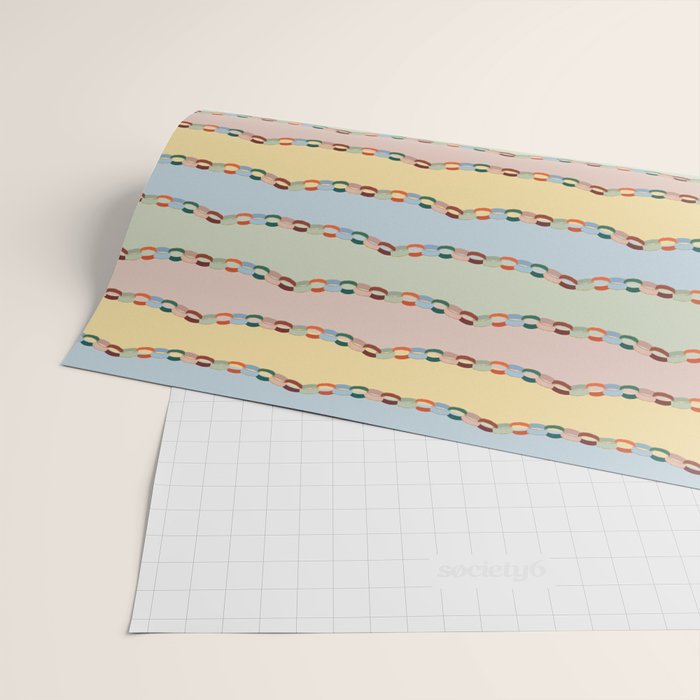 Pastel Paper Chains Wrapping Paper Gallery Image 2
