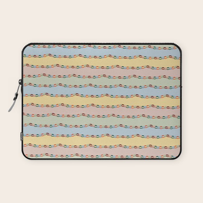 Pastel Paper Chains Laptop Sleeve Gallery Image 1