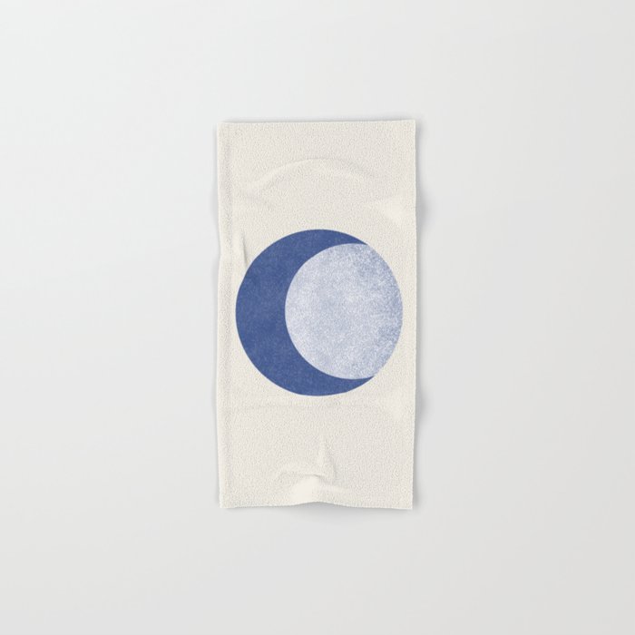 Moon Crescent - Blue Bath Towel Gallery Image 1