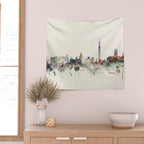 washington dc skyline Wall Tapestry Gallery Image 2