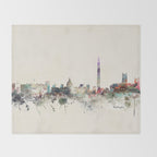 washington dc skyline Throw Blanket Gallery Image 2