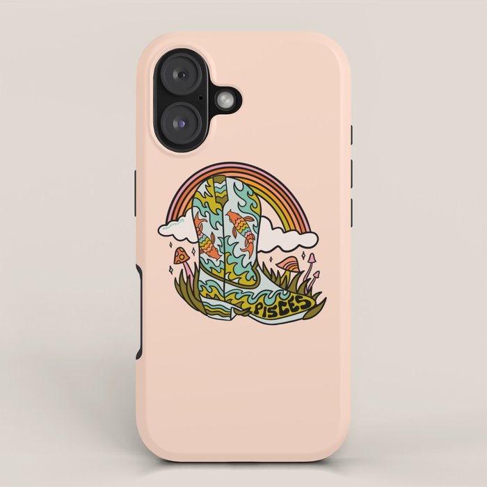 Pisces Cowboy Boots iPhone Case Gallery Image 1
