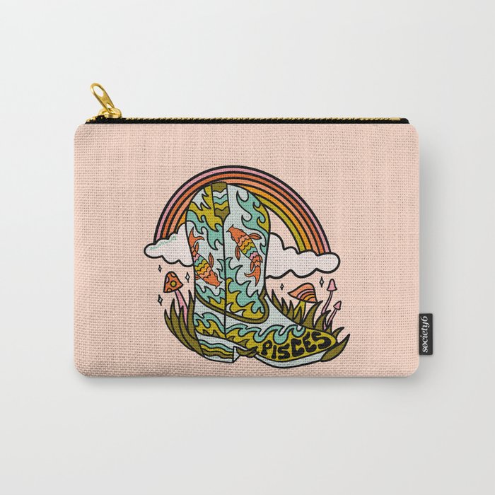 Pisces Cowboy Boots Carry All Pouch Gallery Image 1