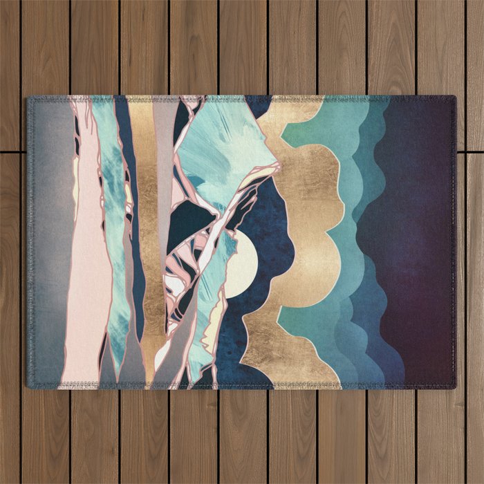 Indigo Spring Outdoor Rug Gallery Image 1