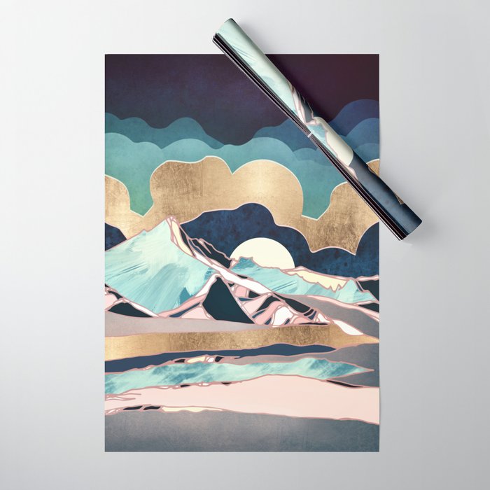 Indigo Spring Wrapping Paper Gallery Image 1
