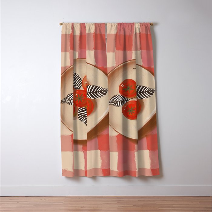 Tomato Picnic Window Curtain Gallery Image 3