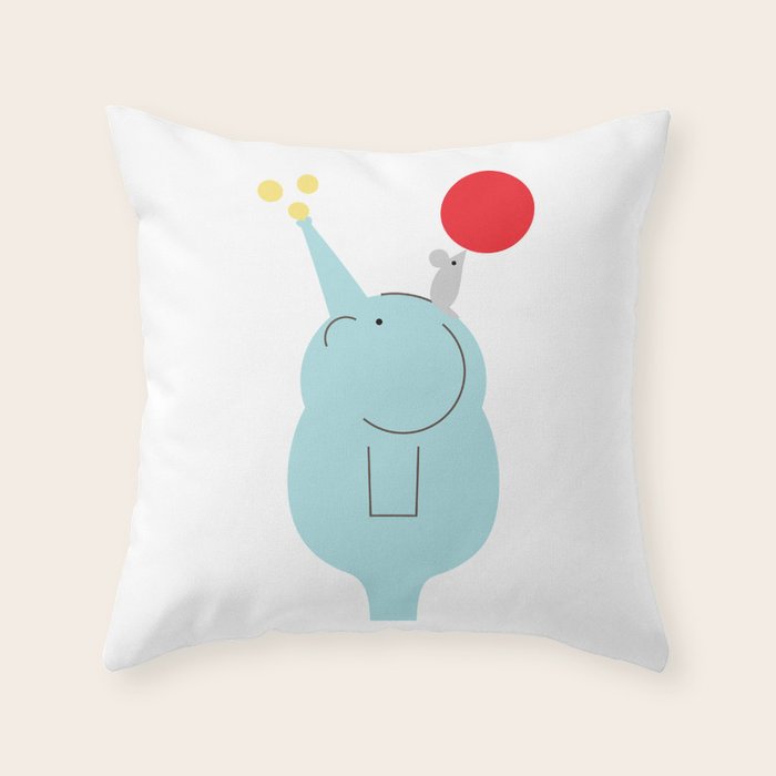 Big and Small Throw Pillow Gallery Image 1