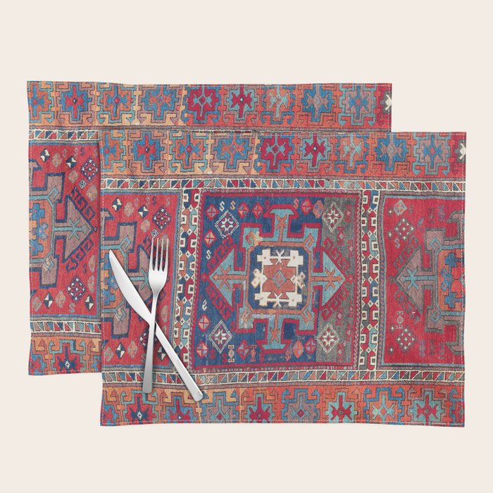 Kurdish Malatya East Anatolian Rug Print Placemat Gallery Image 1