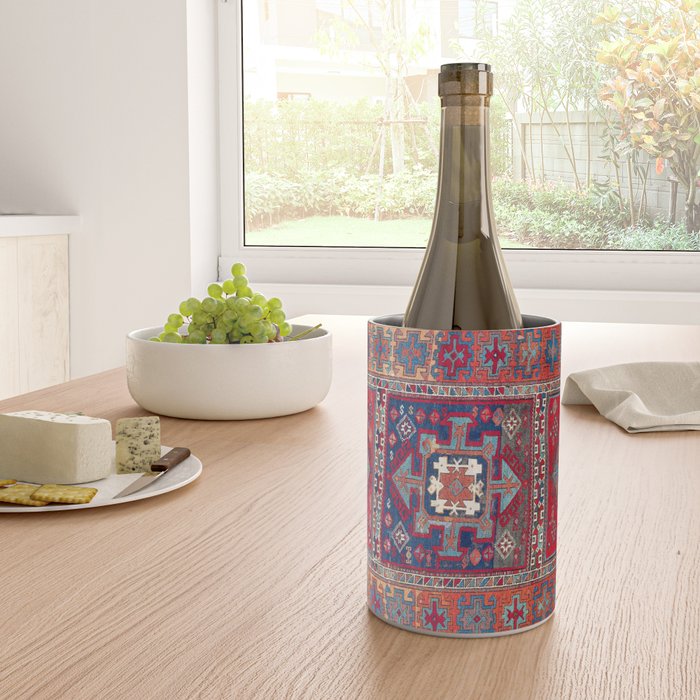 Kurdish Malatya East Anatolian Rug Print Wine Chiller Gallery Image 4