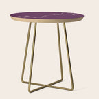 Scorpio Zodiac Star Constellation Line Art Plum Purple Side Table Gallery Image 1