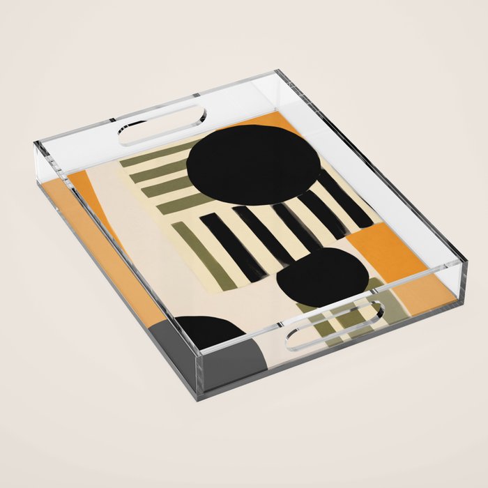 Stripes and Shapes I Acrylic Tray Gallery Image 1