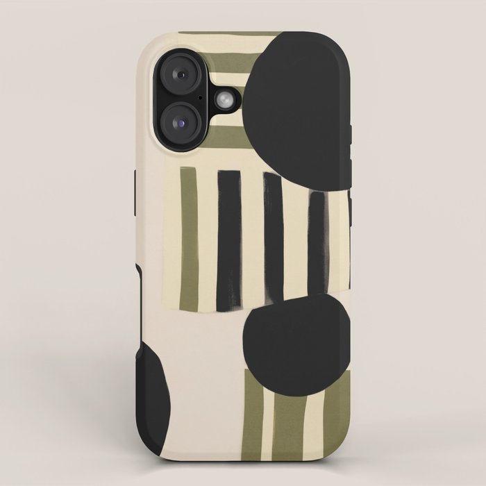 Stripes and Shapes I iPhone Case Gallery Image 1