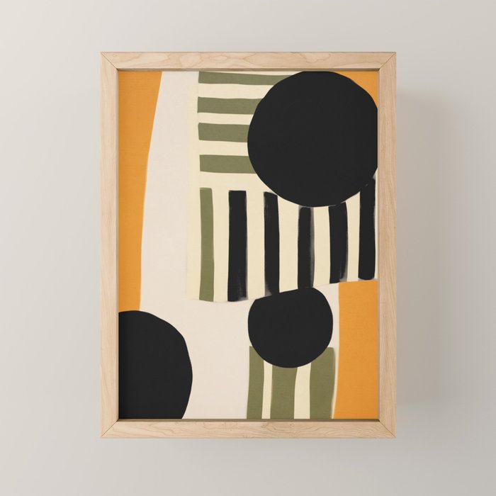 Stripes and Shapes I Mini Art Print Gallery Image 1