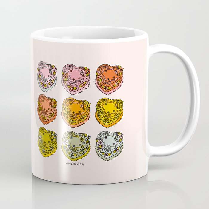 Rainbow Heart Cakes Coffee Mug Gallery Image 1