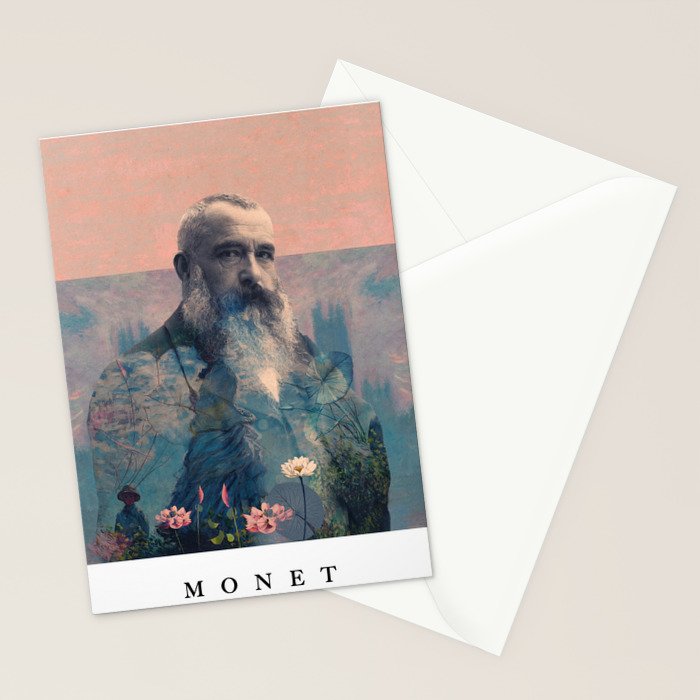 For Claude Monet - with border Stationery Card Gallery Image 2