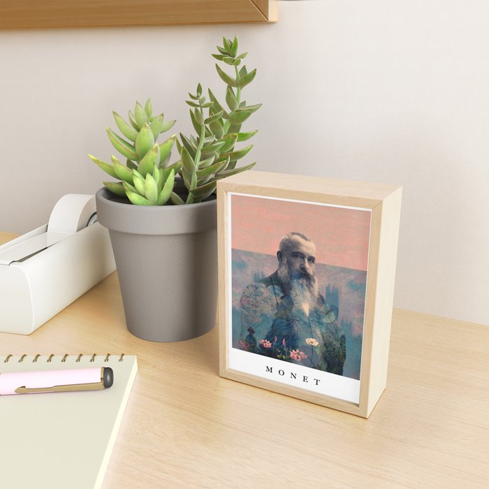 For Claude Monet - with border Mini Art Print Gallery Image 2