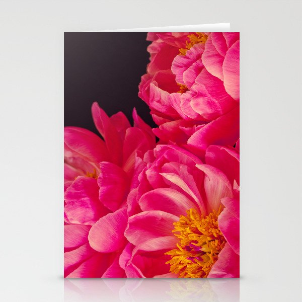 Hot Pink Peonies Stationery Card Gallery Image 2