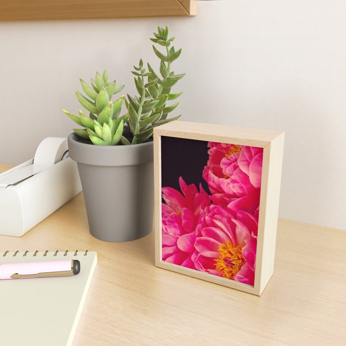 Hot Pink Peonies Mini Art Print Gallery Image 2