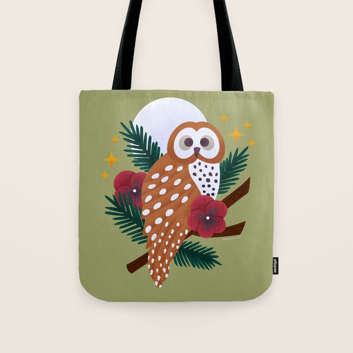 Owl - Crepuscular Critters Tote Bag Gallery Image 1