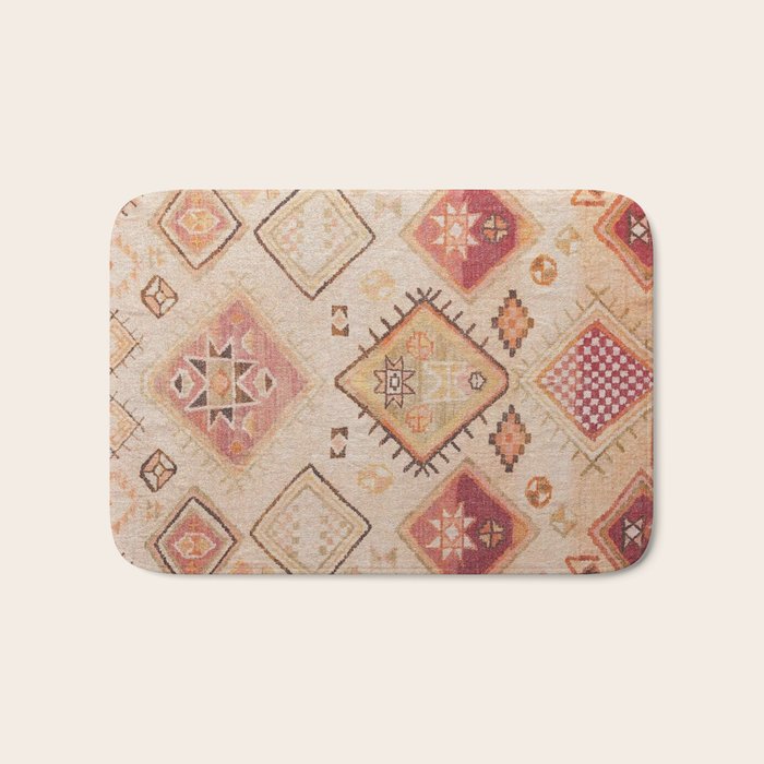 Moroccan Vintage Design Bath Mat Gallery Image 1