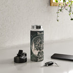 Mountains Compass Milky Way Woods Gold Water Bottle Gallery Image 4