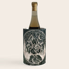 Mountains Compass Milky Way Woods Gold Wine Chiller Gallery Image 1
