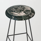 Mountains Compass Milky Way Woods Gold Stool Gallery Image 2