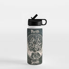 Mountains Compass Milky Way Woods Gold Water Bottle Gallery Image 1