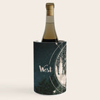 Mountains Compass Milky Way Woods Gold Wine Chiller Gallery Image 2