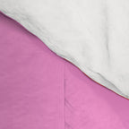 Retro Liquid Swirl Contemporary Abstract in Preppy Pink and Red Comforter Gallery Image 4