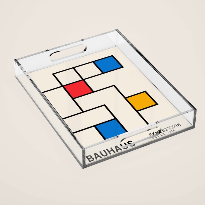 Bauhaus Blocks Acrylic Tray Gallery Image 1