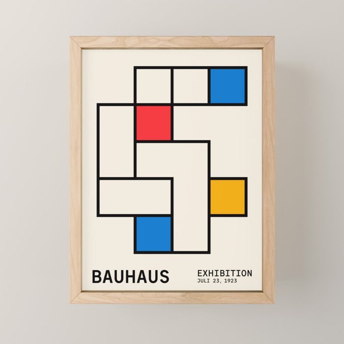 Bauhaus Blocks Mini Art Print Gallery Image 1