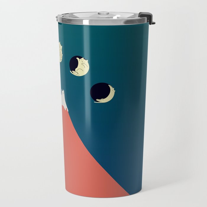 Cat Landscape 88 Travel Mug Gallery Image 2