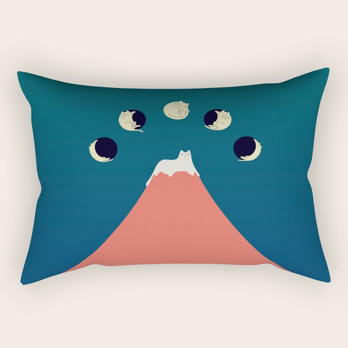 Cat Landscape 88 Rectangular Pillow Gallery Image 2